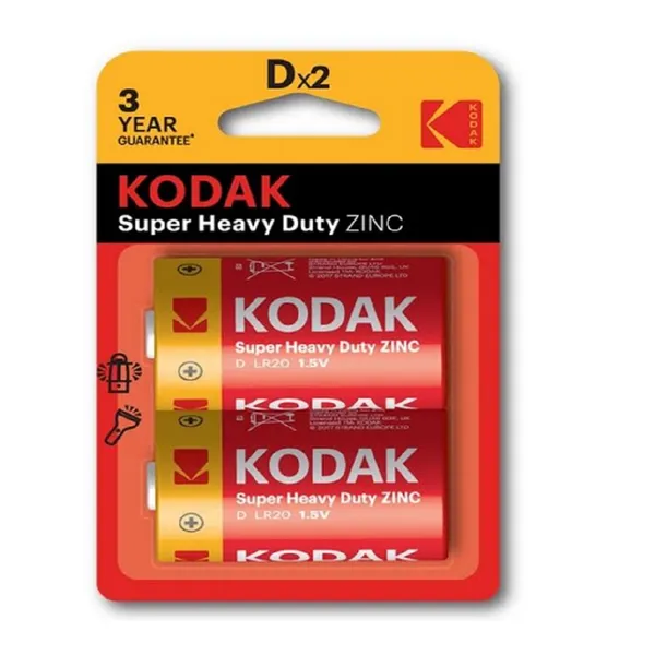 Baterías Kodak Super Heavy Duty 2-D